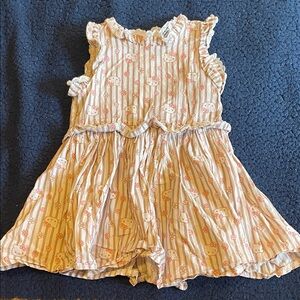 Hello Kitty Cream and Pink Patterned dress